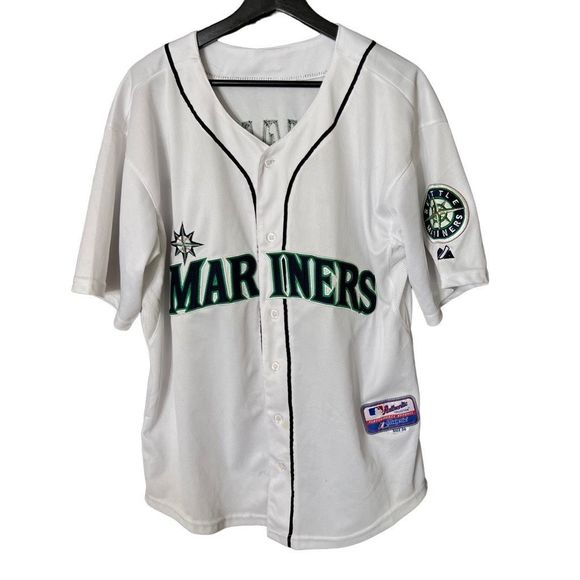 Majestic Mariners Hernandez Jersey Size 50 - Picture 1 of 5